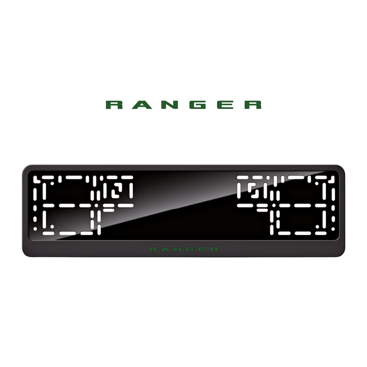 Cadres de plaque d'immatriculation Ranger - Vert - CLASSIC