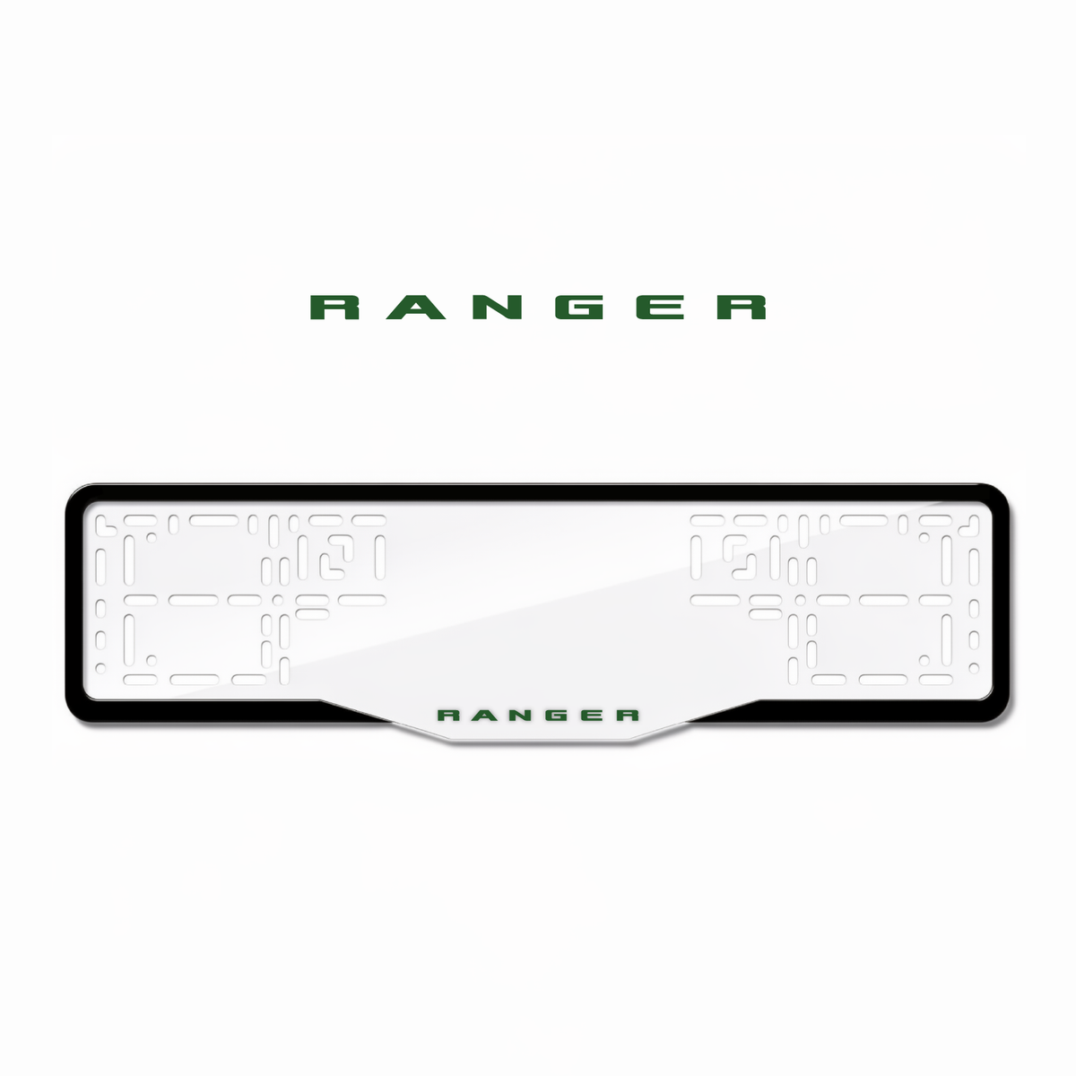 Cadres de plaque d'immatriculation Ranger - Vert - GLASS