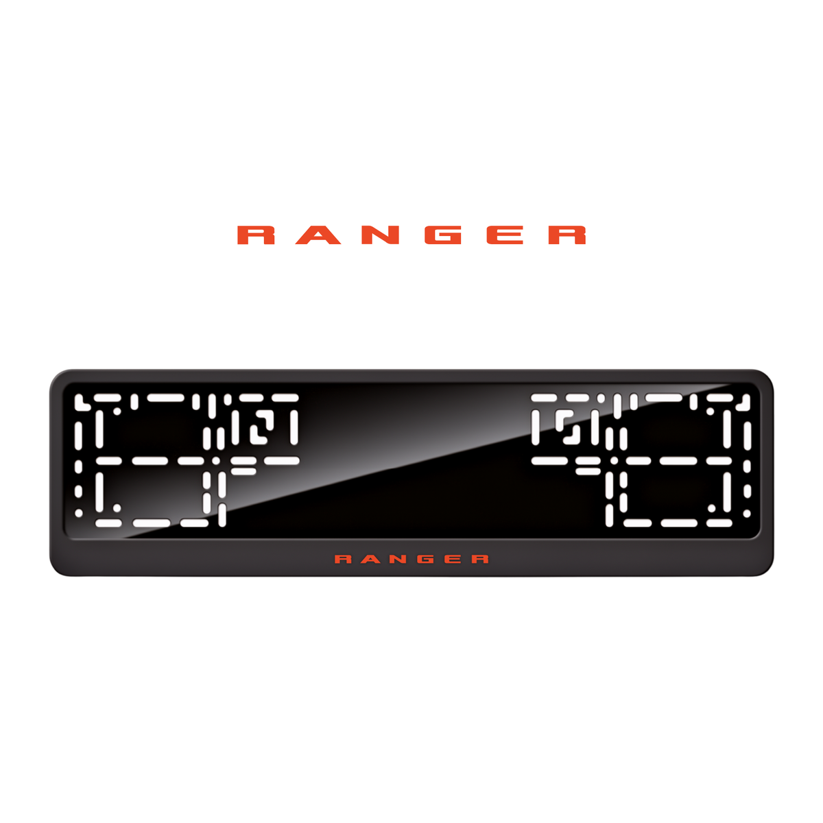 Cadres de plaque d'immatriculation Ranger - Rouge - CLASSIC