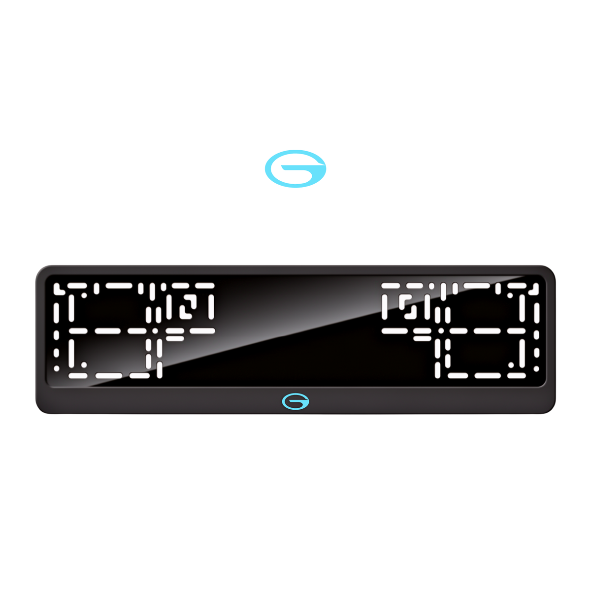 Cadres de plaque d'immatriculation GAC Logo - Bleu Tiffany - CLASSIC