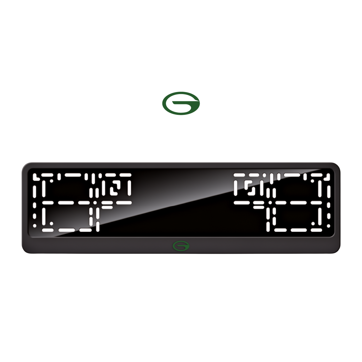 Cadres de plaque d'immatriculation GAC Logo - Vert - CLASSIC