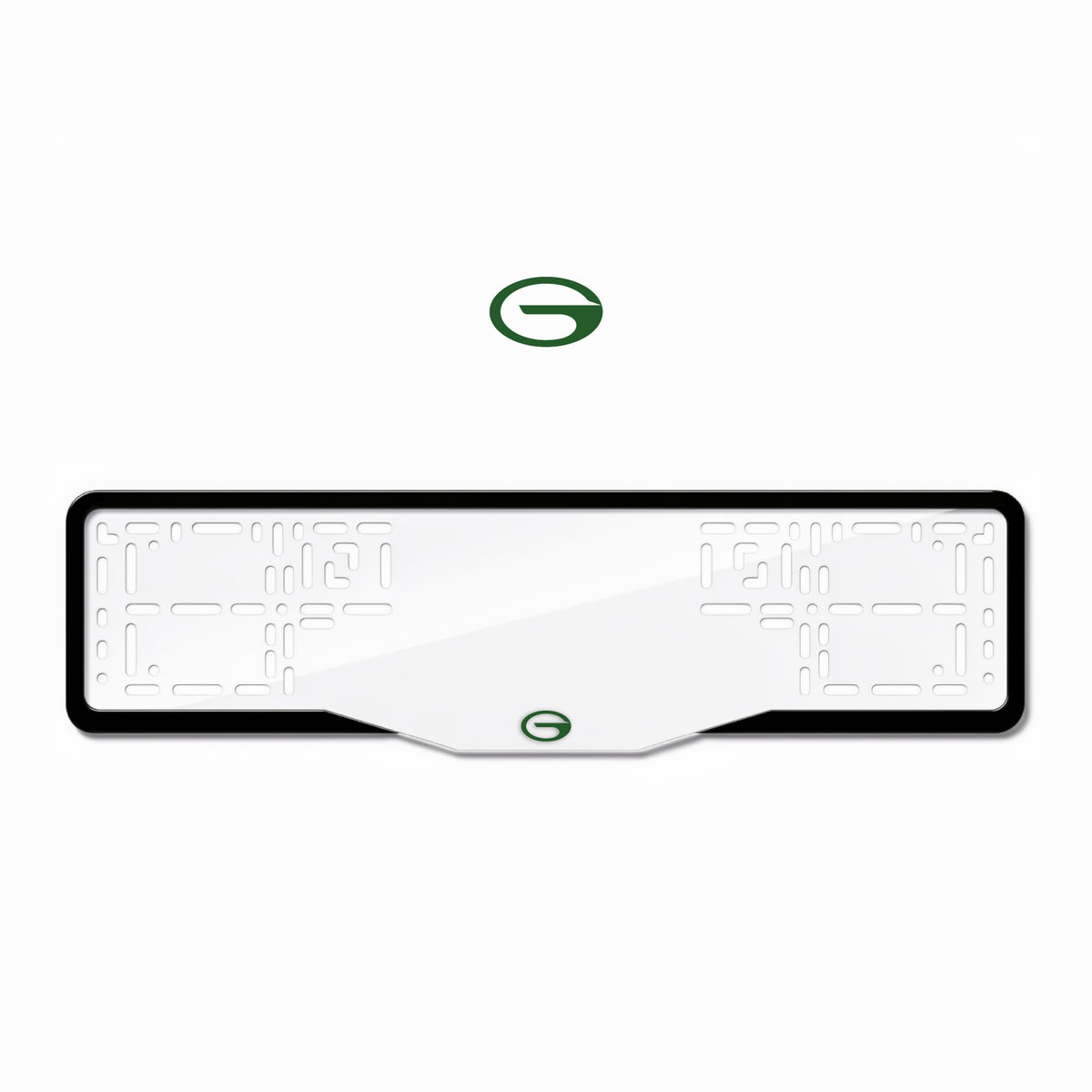 Cadres de plaque d'immatriculation GAC Logo - Vert - GLASS