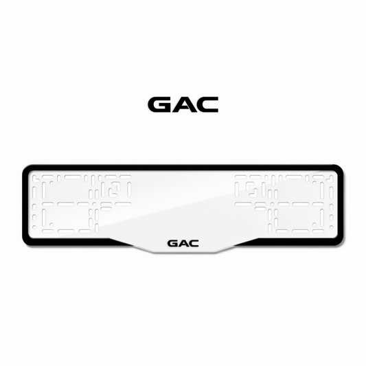 Cadres de plaque d'immatriculation GAC - Noir - GLASS