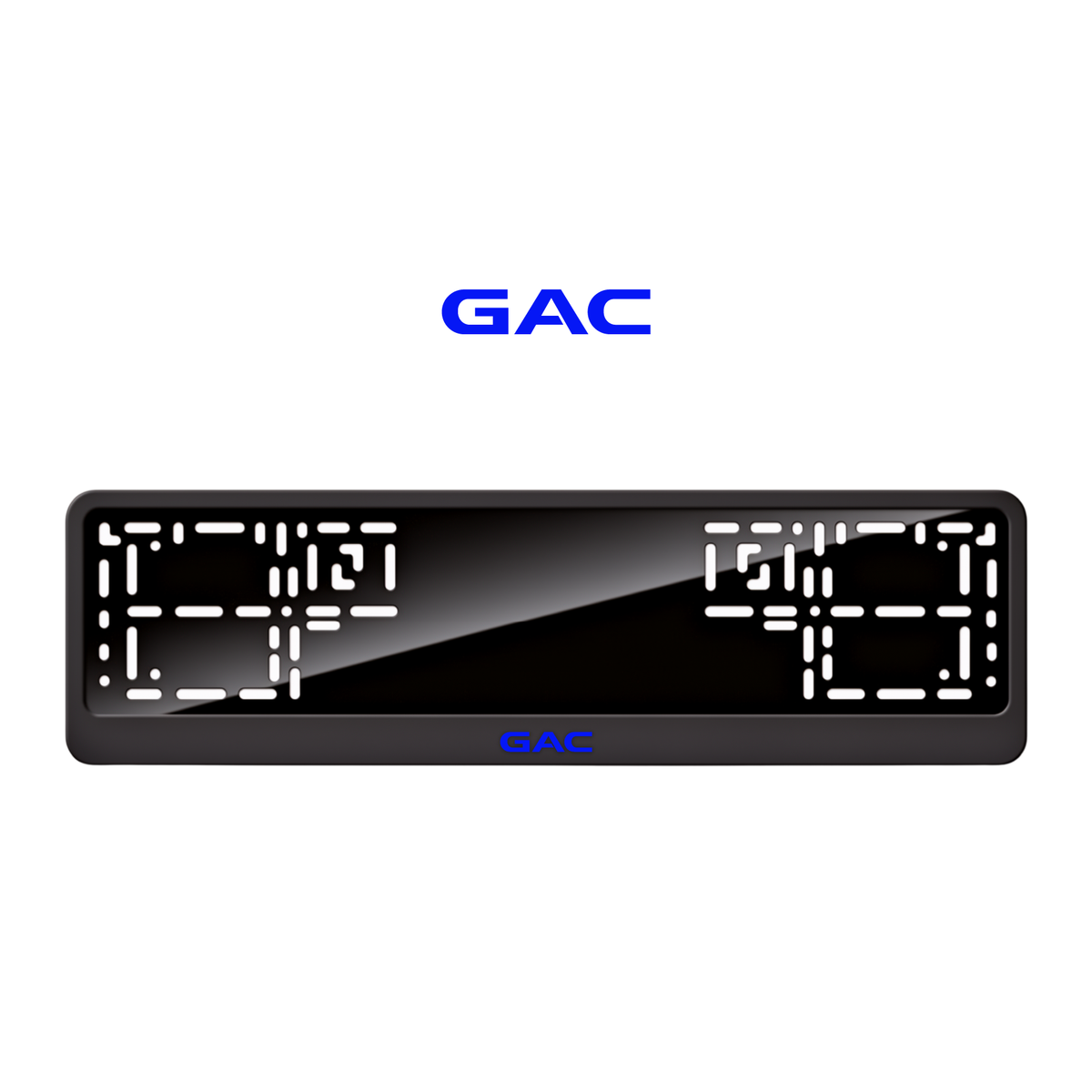 Cadres de plaque d'immatriculation GAC - Bleu - CLASSIC