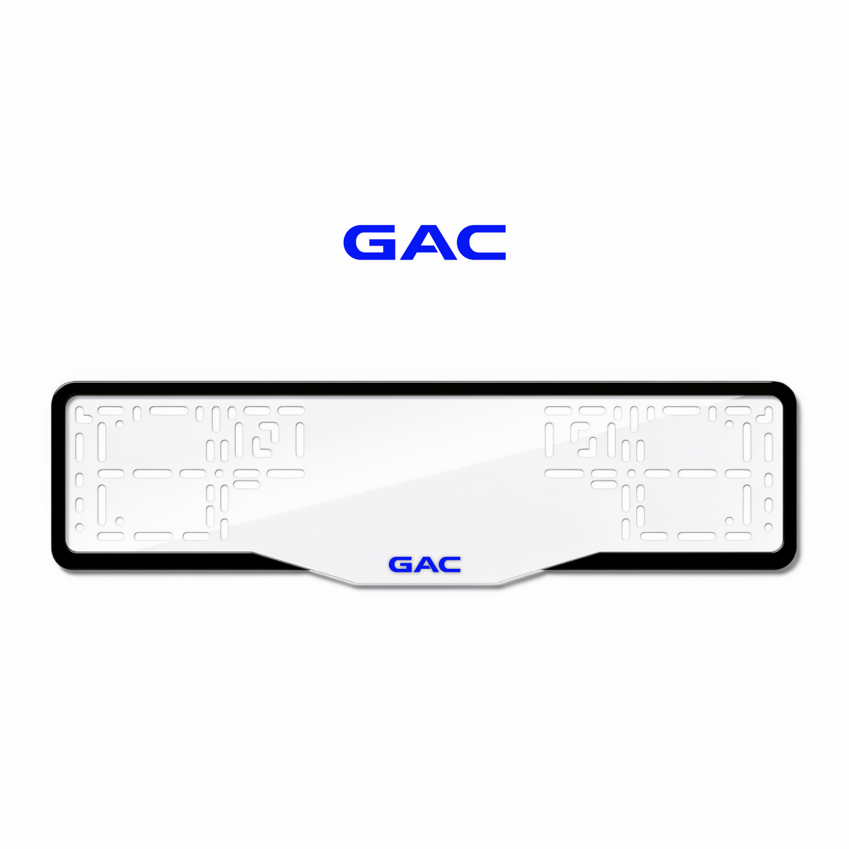 Cadres de plaque d'immatriculation GAC - Bleu - GLASS