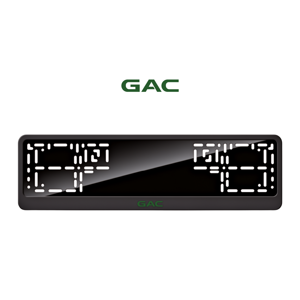 Cadres de plaque d'immatriculation GAC - Vert - CLASSIC