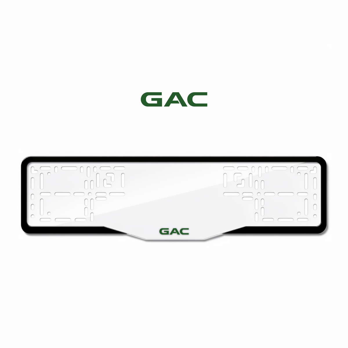 Cadres de plaque d'immatriculation GAC - Vert - GLASS