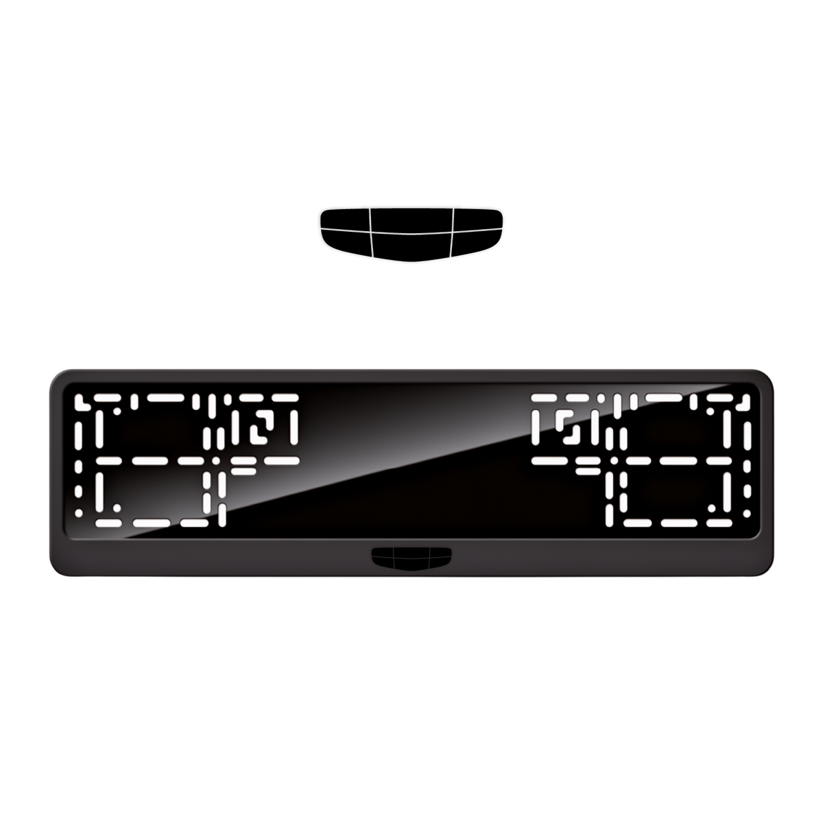 Cadres de plaque d'immatriculation Geely Logo - Noir - CLASSIC