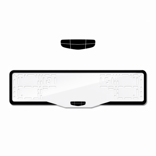 Cadres de plaque d'immatriculation Geely Logo - Noir - GLASS