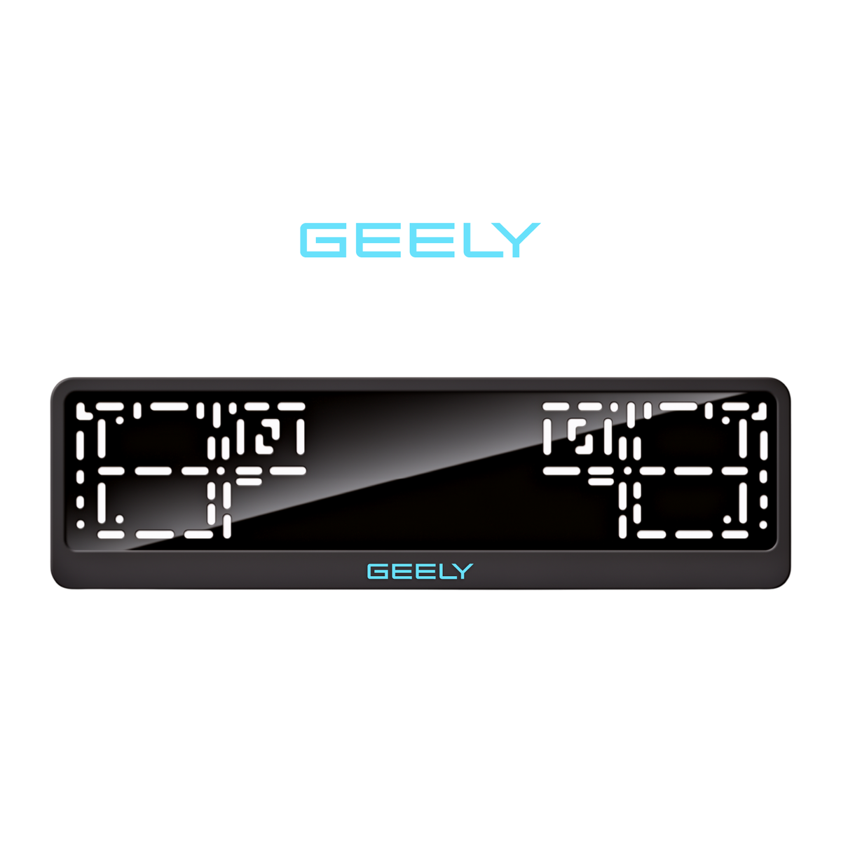 Cadres de plaque d'immatriculation Geely - Bleu Tiffany - CLASSIC