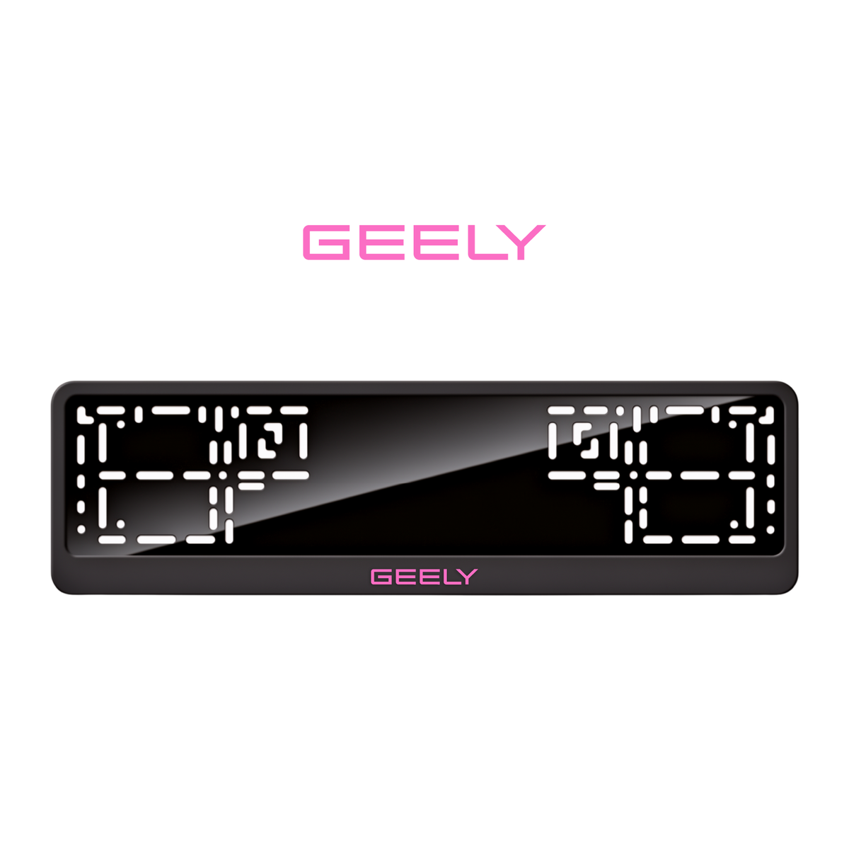 Cadres de plaque d'immatriculation Geely - Rose - CLASSIC
