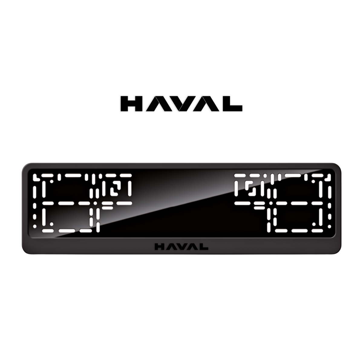Cadres de plaque d'immatriculation Haval - Noir - CLASSIC