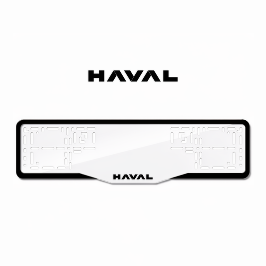Cadres de plaque d'immatriculation Haval - Noir - GLASS