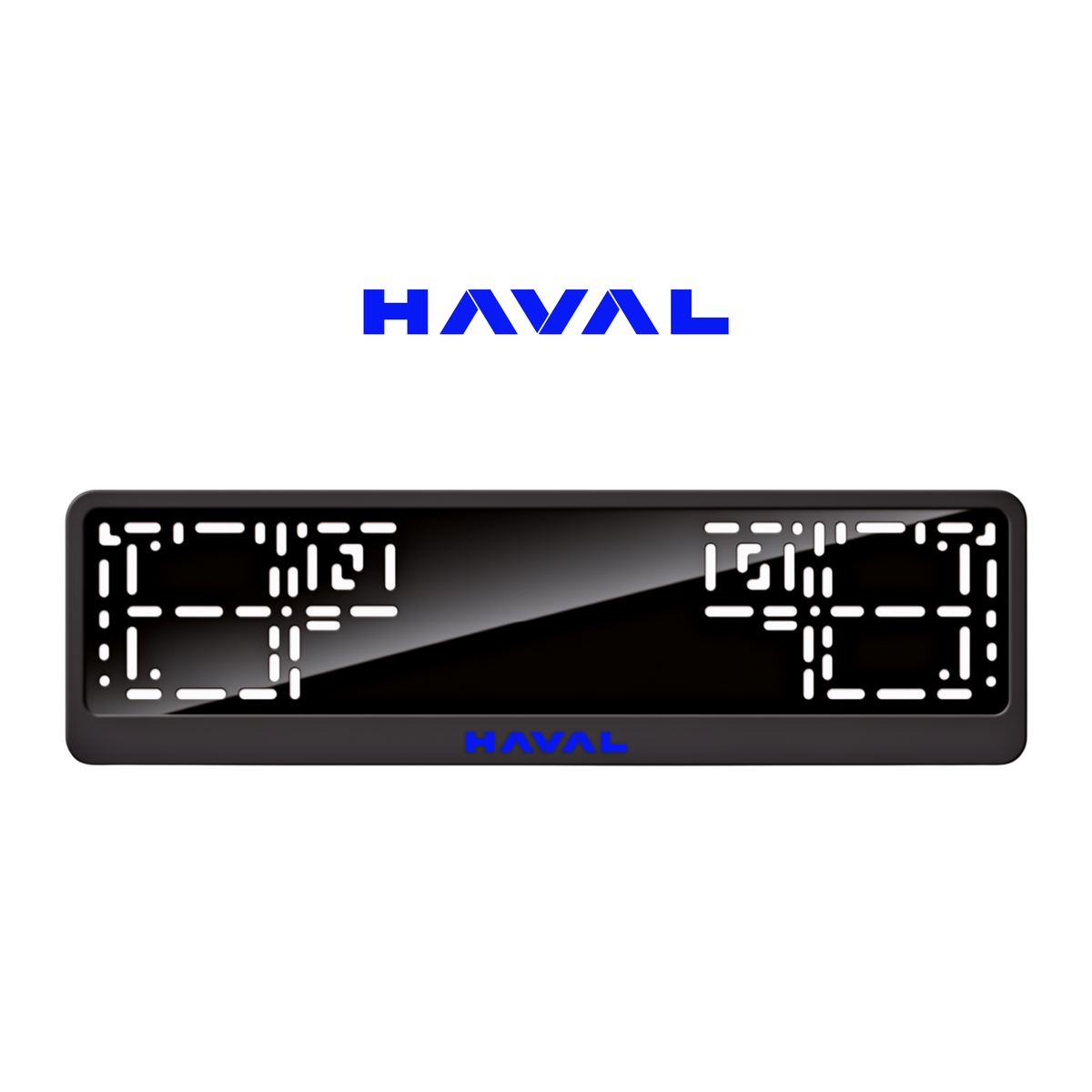 Cadres de plaque d'immatriculation Haval - Bleu - CLASSIC