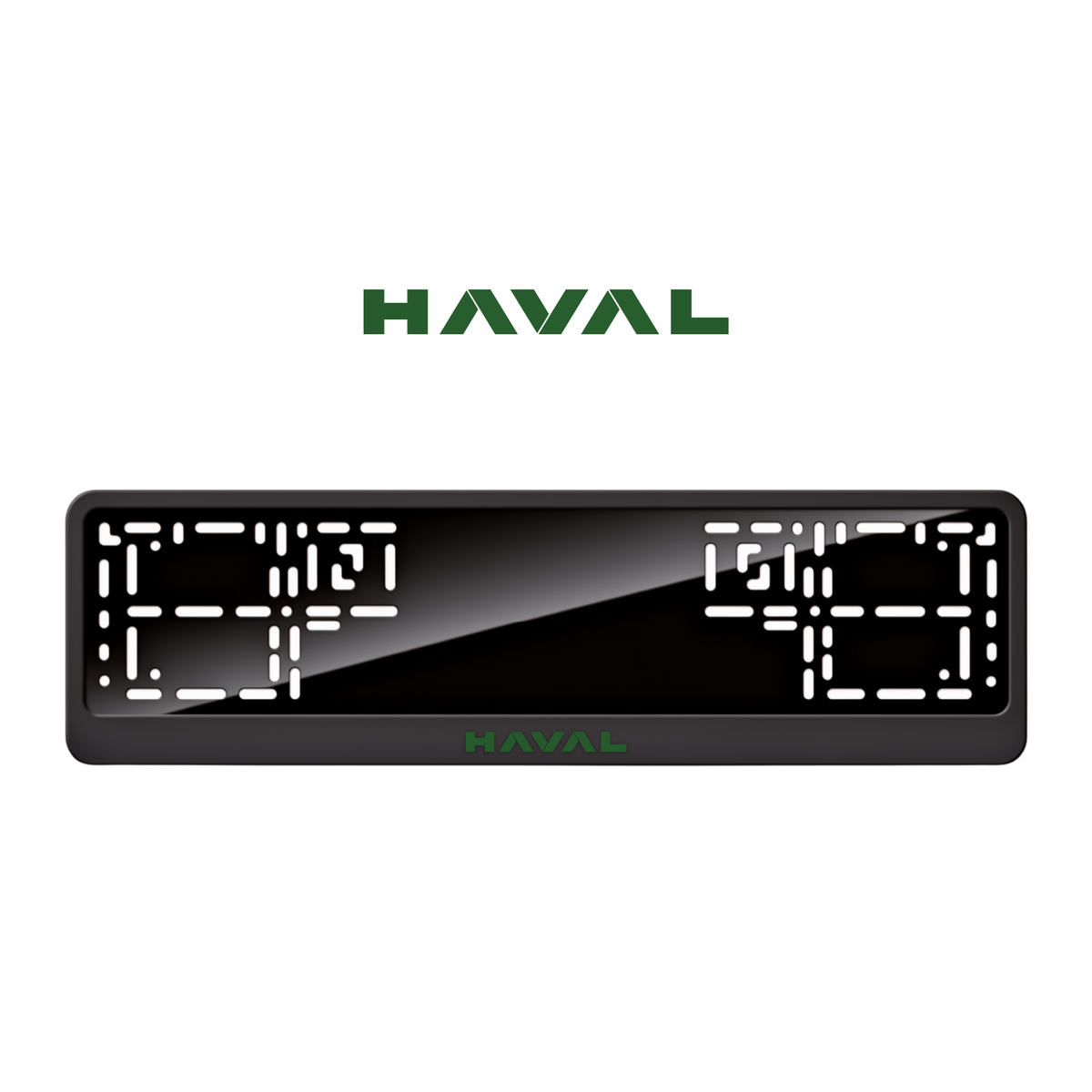 Cadres de plaque d'immatriculation Haval - Vert - CLASSIC