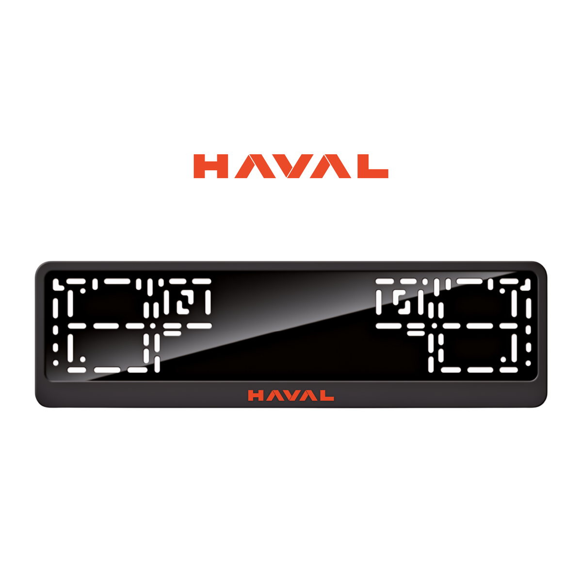 Cadres de plaque d'immatriculation Haval - Rouge - CLASSIC