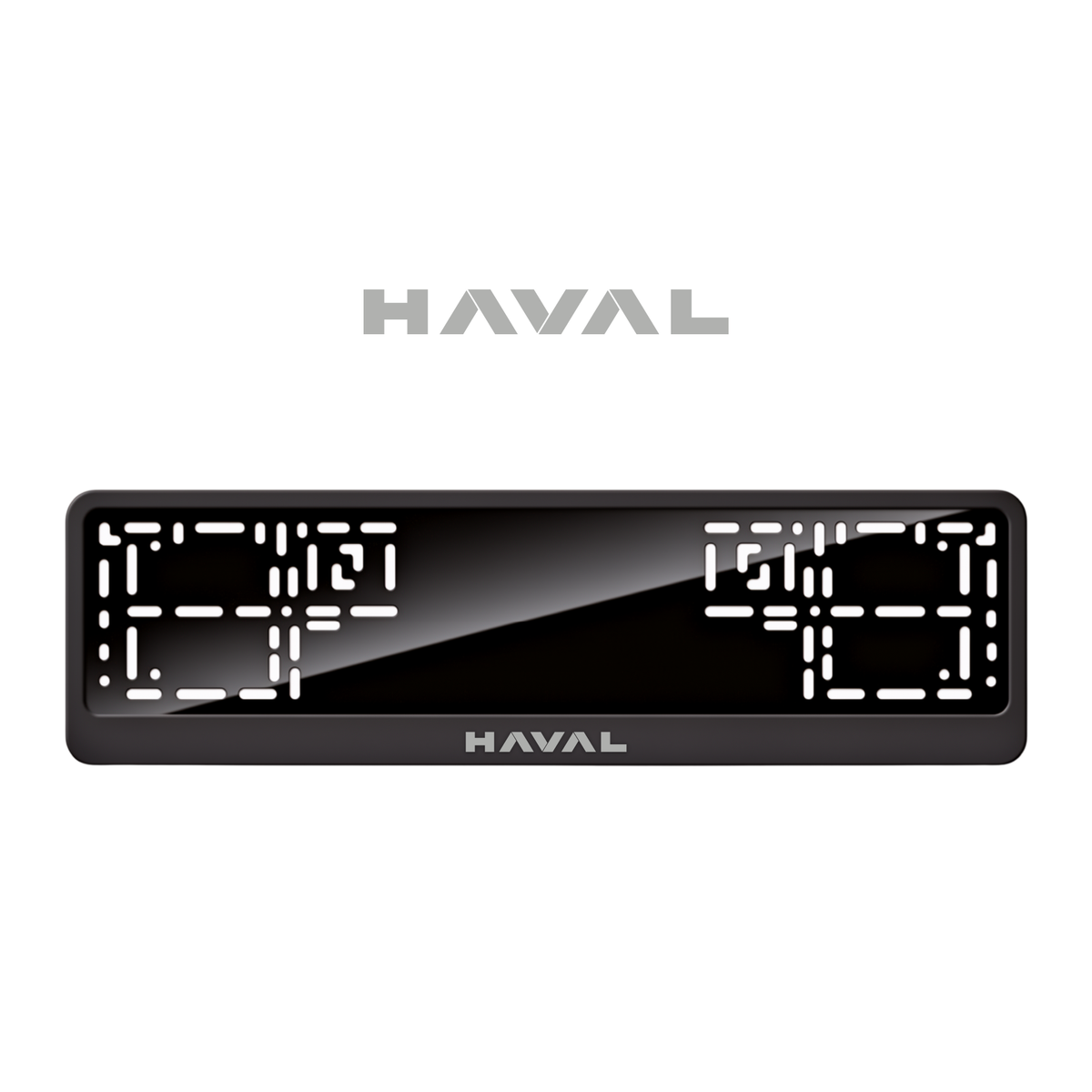 Cadres de plaque d'immatriculation Haval - Gris - CLASSIC