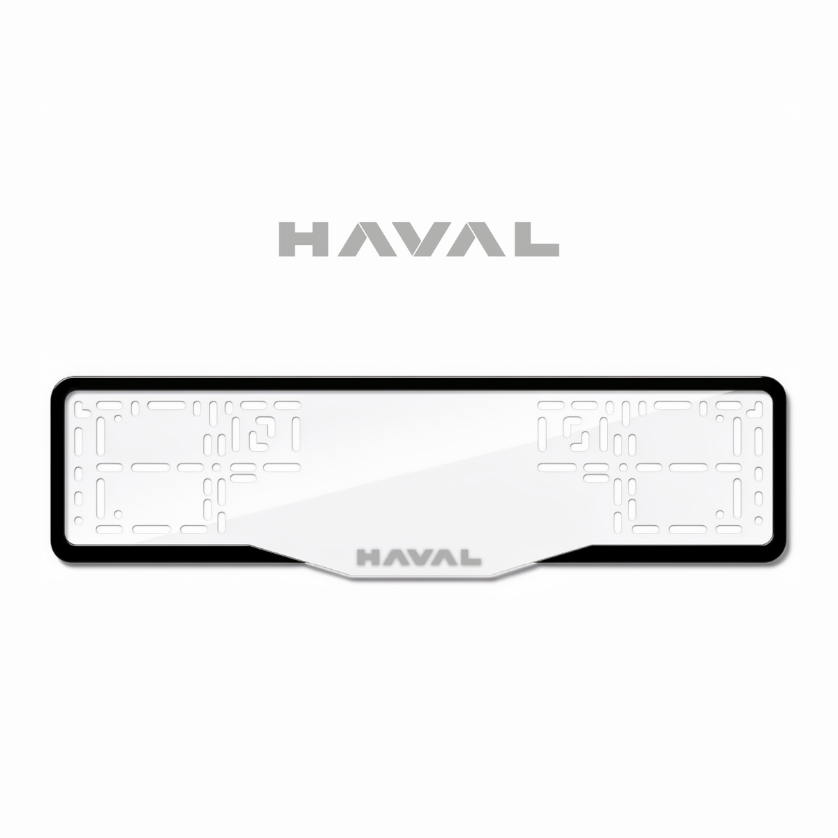 Cadres de plaque d'immatriculation Haval - Gris - GLASS