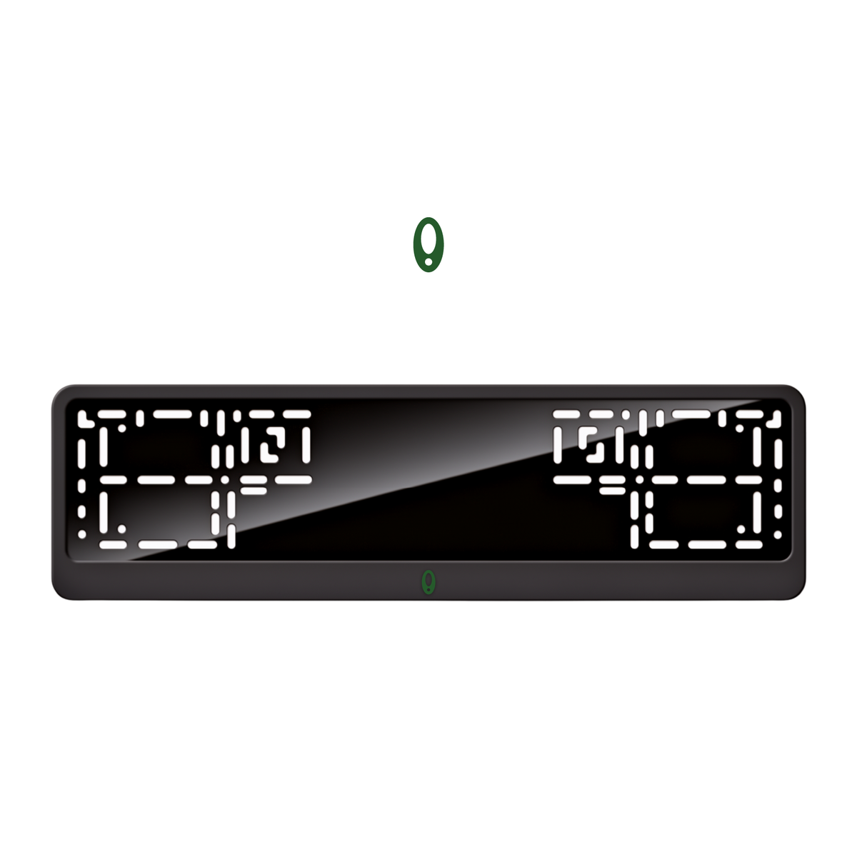 Cadres de plaque d'immatriculation ORA Logo - Vert - CLASSIC