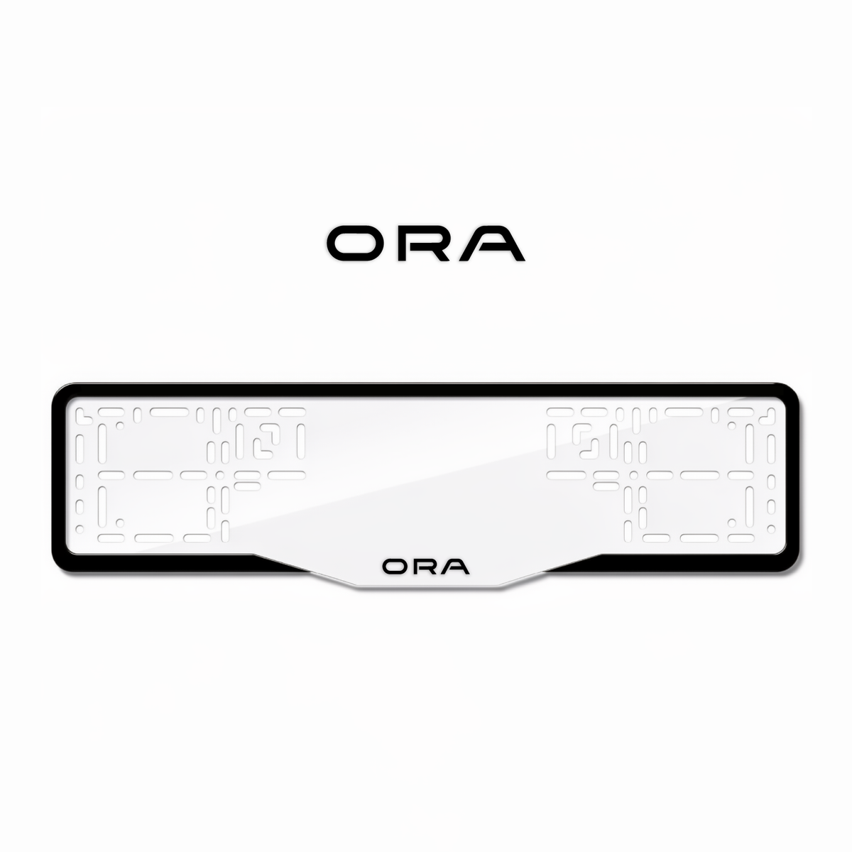 Cadres de plaque d'immatriculation GWM - Noir - GLASS