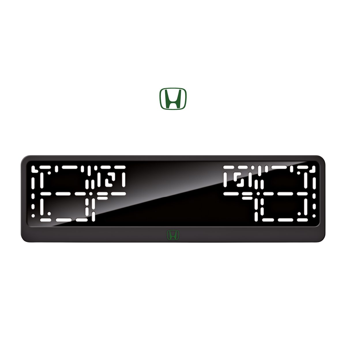 Cadres de plaque d'immatriculation Honda Logo - Vert - CLASSIC