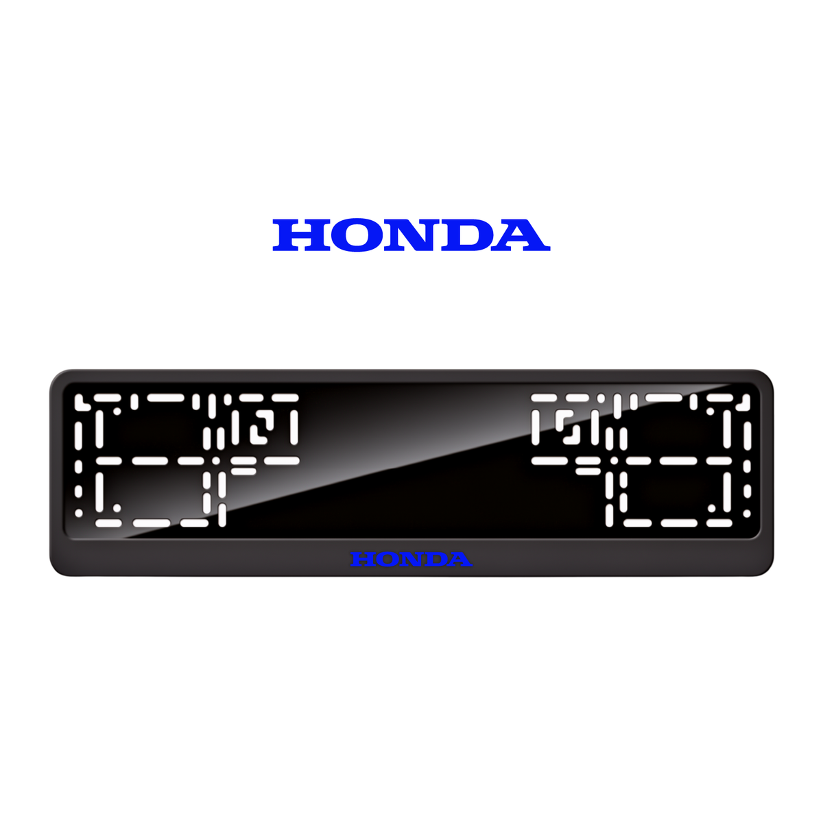 Cadres de plaque d'immatriculation Honda - Bleu - CLASSIC
