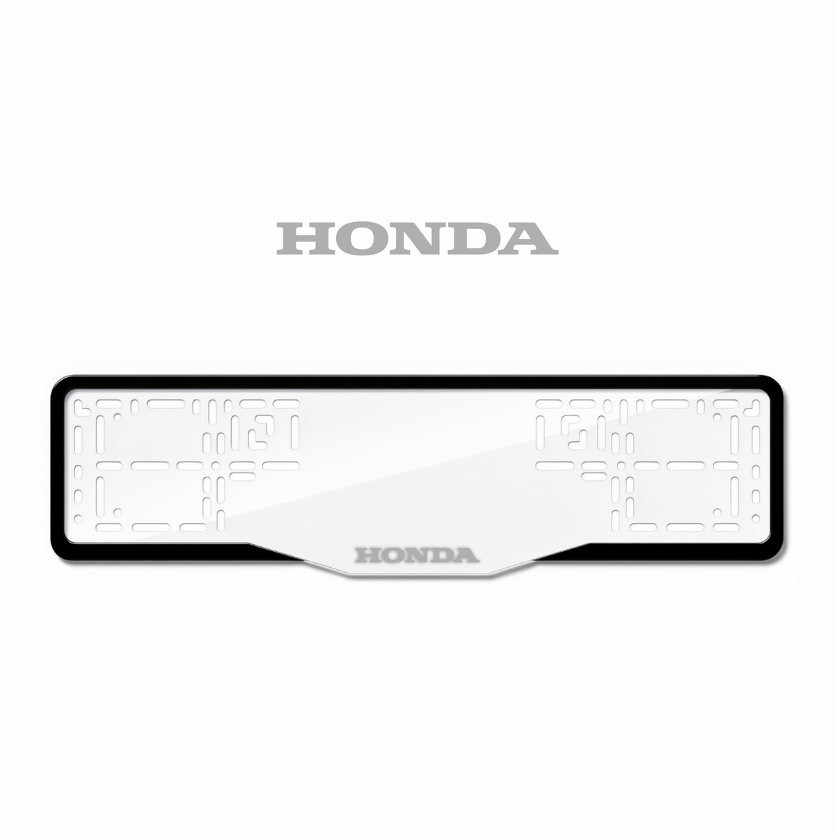 Cadres de plaque d'immatriculation Honda - Gris - GLASS