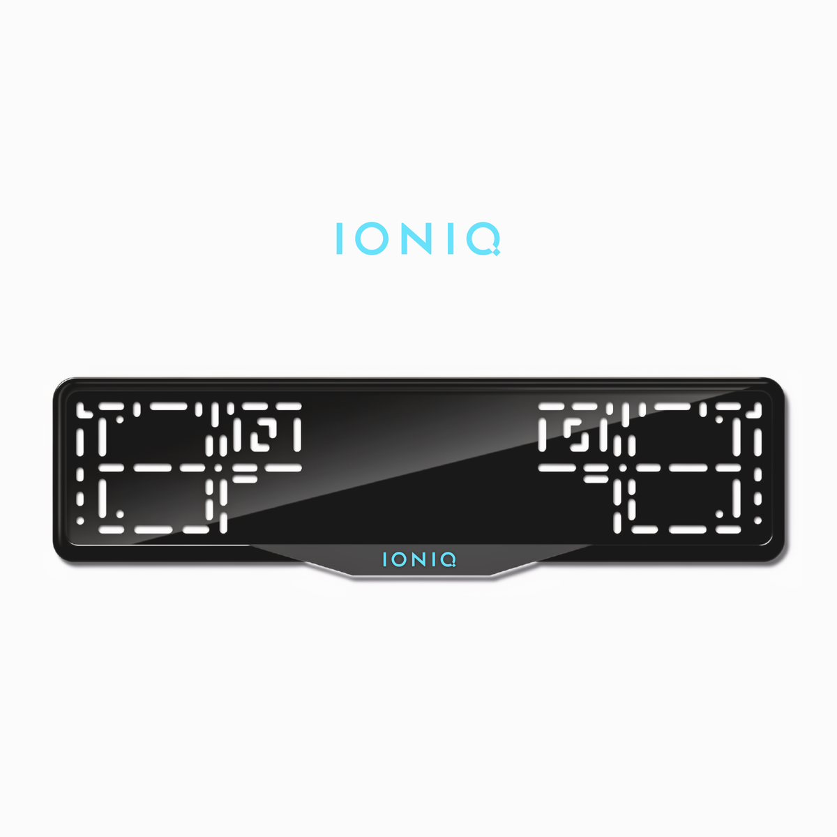 Cadres de plaque d'immatriculation Ioniq - Bleu Tiffany - SATIN