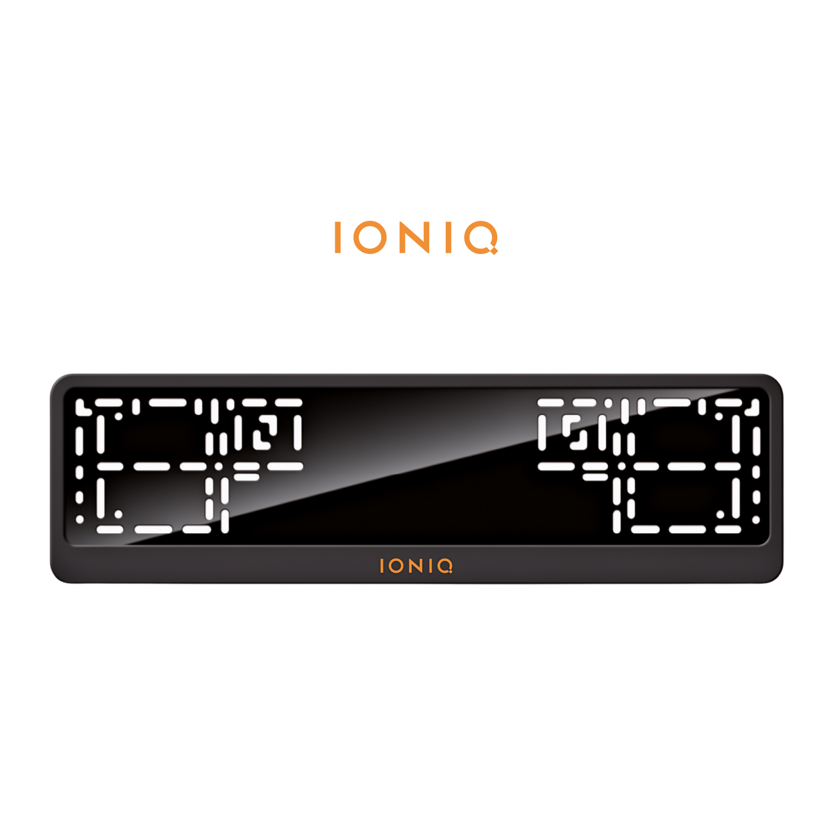 Cadres de plaque d'immatriculation Ioniq - Orange Hermès - CLASSIC
