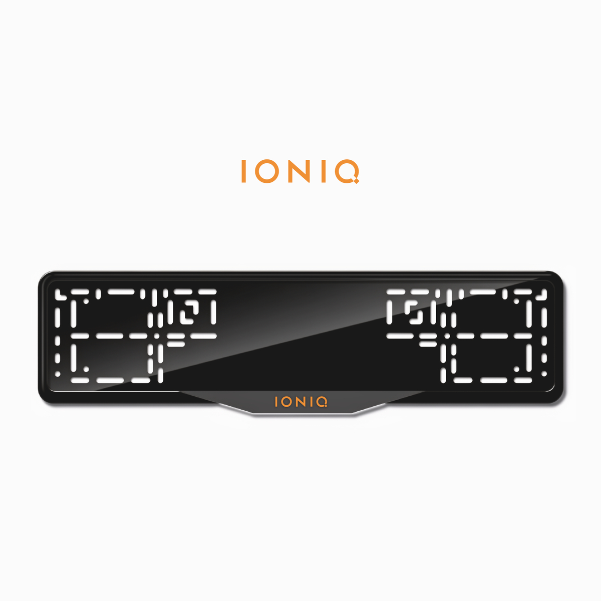 Cadres de plaque d'immatriculation Ioniq - Orange Hermès - SATIN