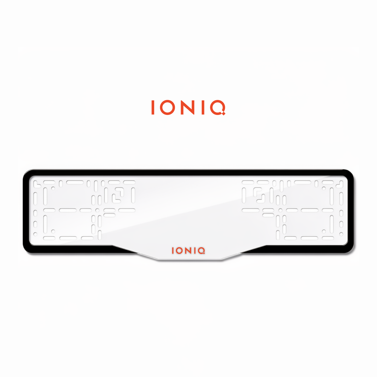 Cadres de plaque d'immatriculation Ioniq - Rouge - GLASS