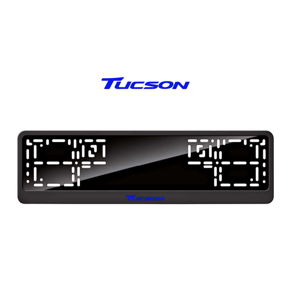 Cadres de plaque d'immatriculation Tucson - Bleu - CLASSIC
