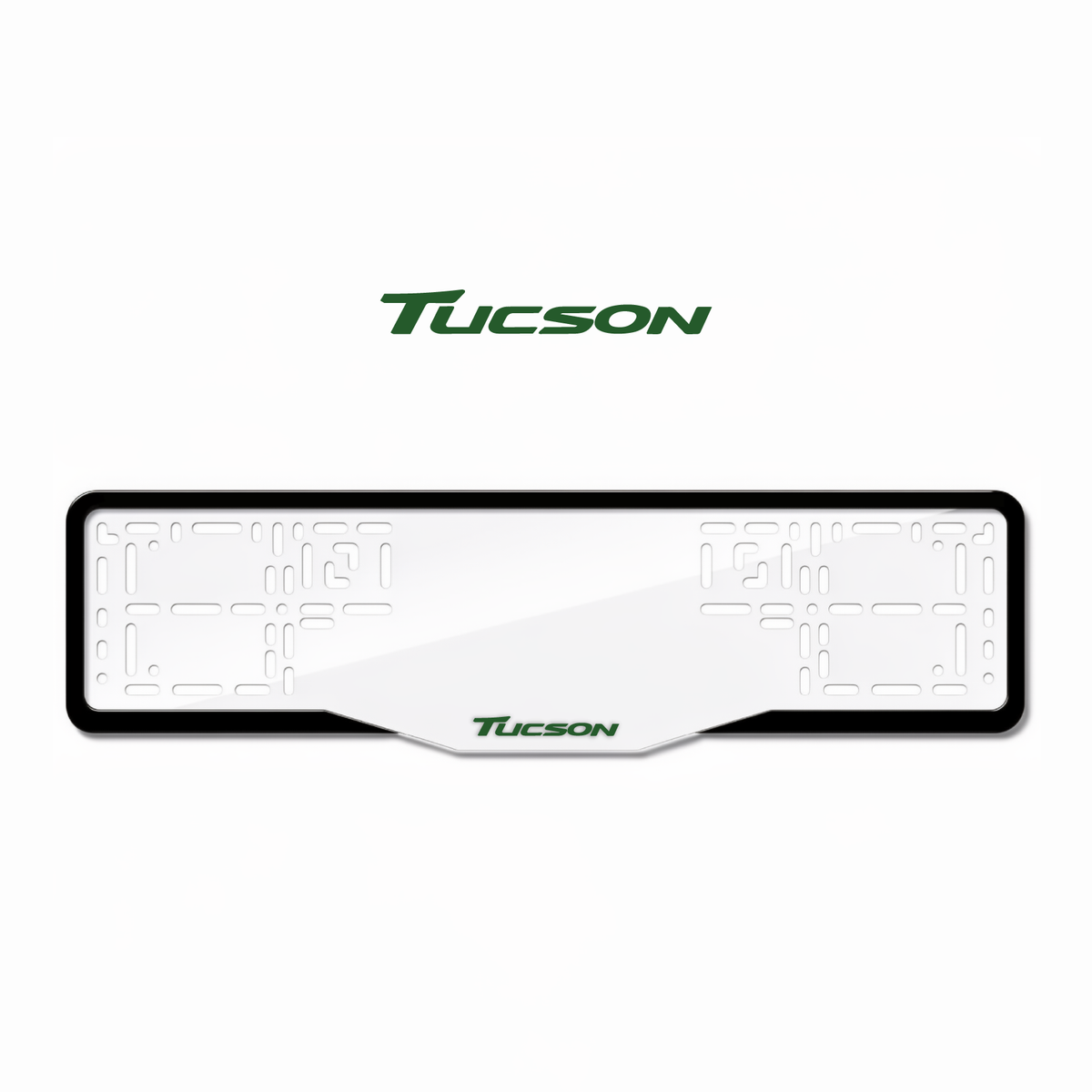 Cadres de plaque d'immatriculation Tucson - Vert - GLASS