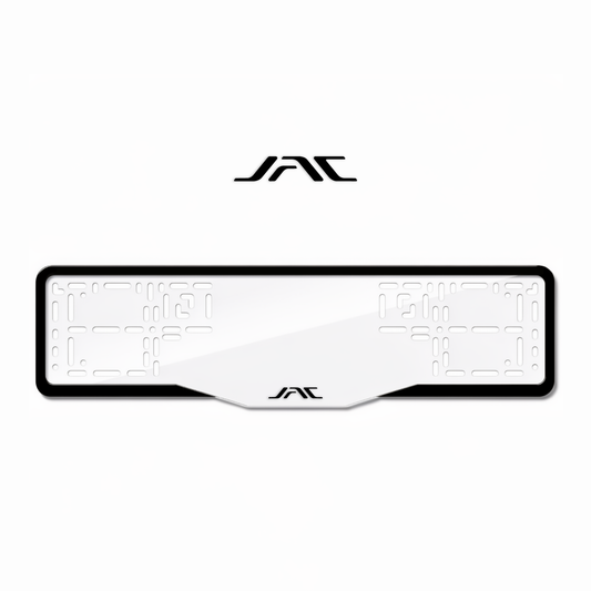 Cadres de plaque d'immatriculation JAC 1 - Noir - GLASS