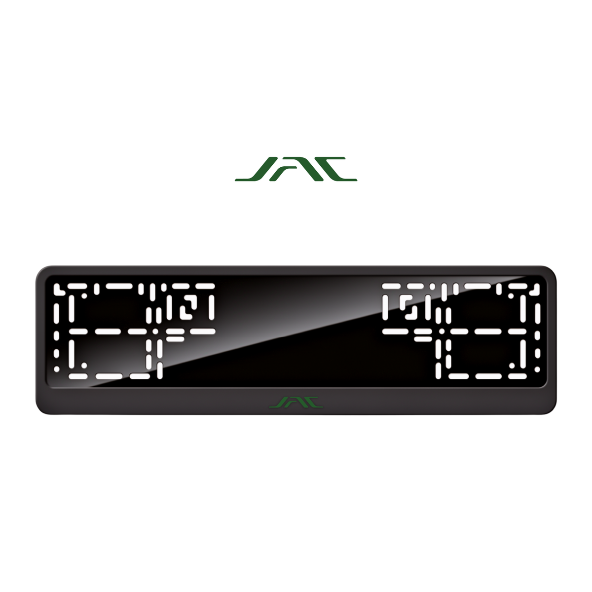 Cadres de plaque d'immatriculation JAC 1 - Vert - CLASSIC