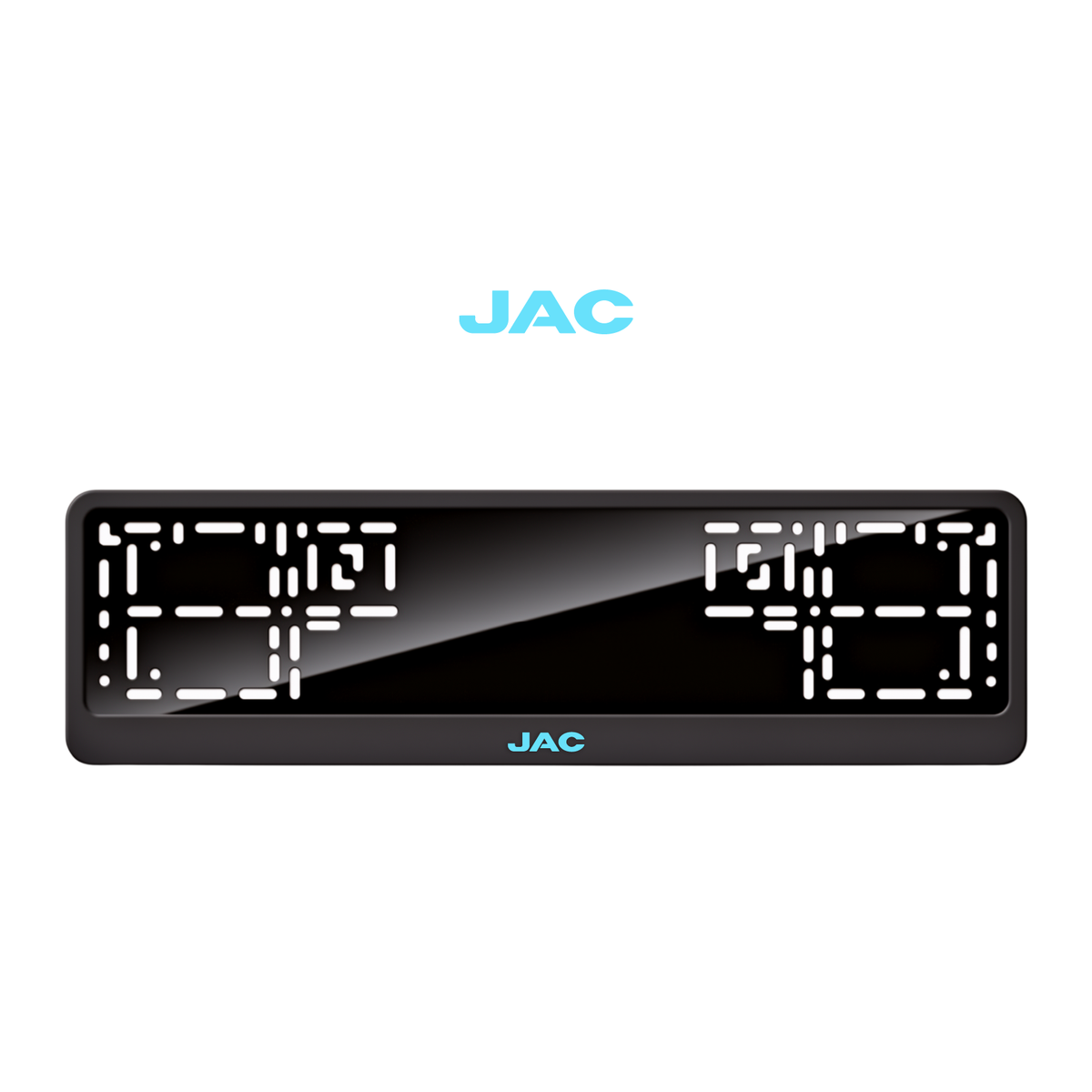 Cadres de plaque d'immatriculation JAC 2 - Bleu Tiffany - CLASSIC