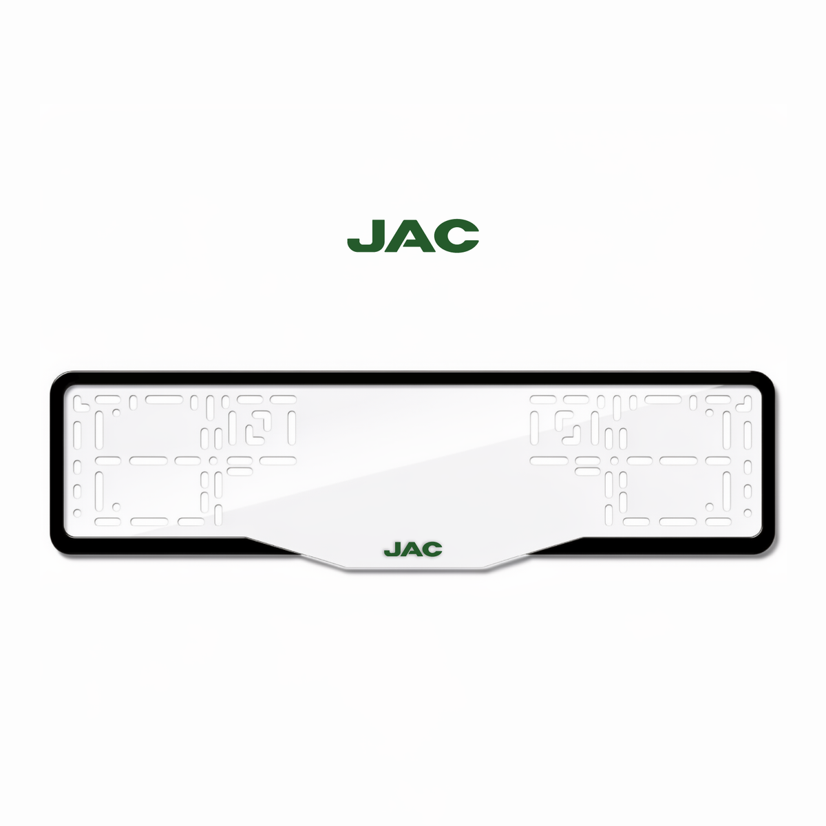 Cadres de plaque d'immatriculation JAC 2 - Vert - GLASS
