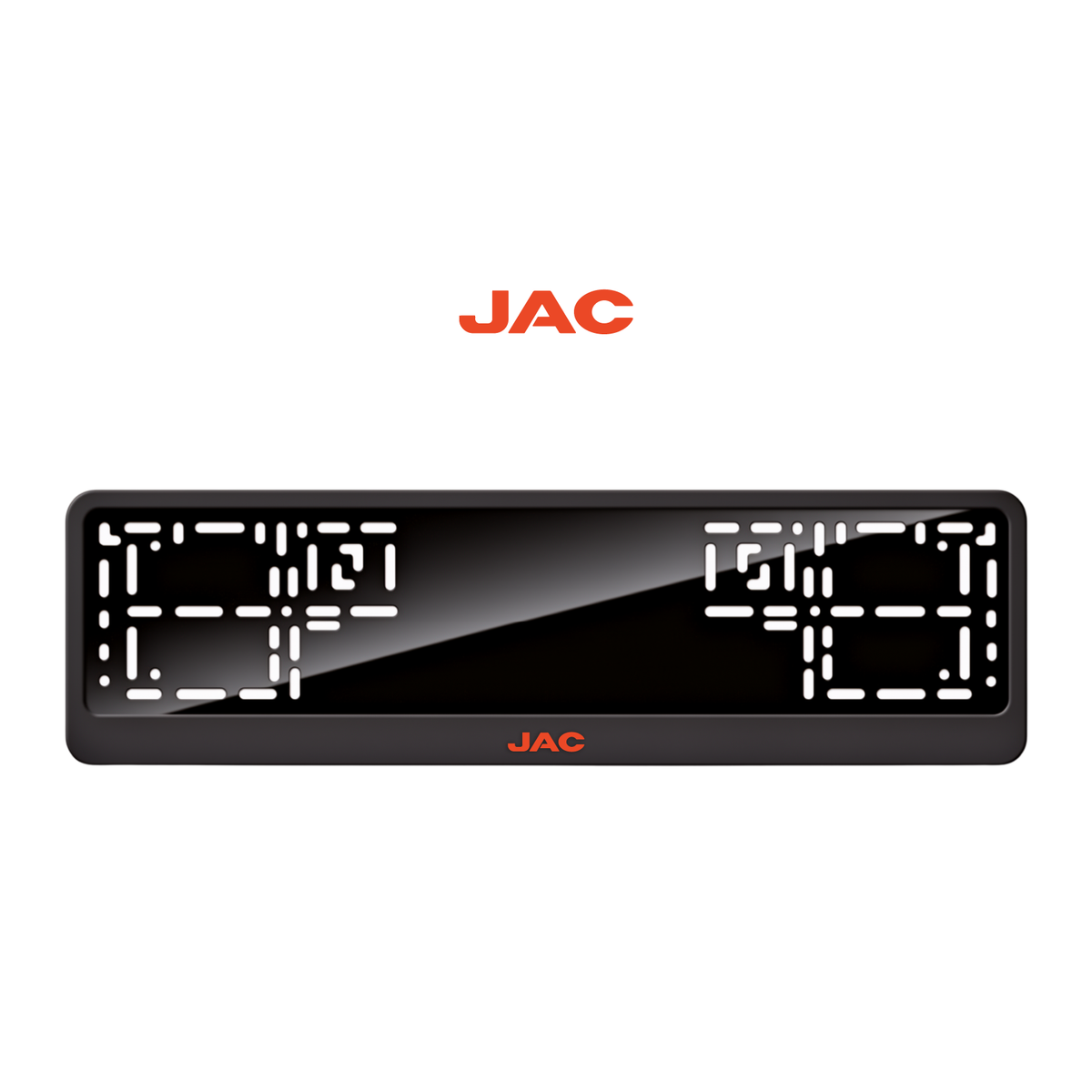 Cadres de plaque d'immatriculation JAC 2 - Rouge - CLASSIC