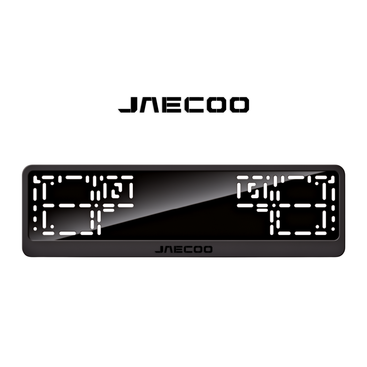 Cadres de plaque d'immatriculation Jaecoo - Noir - CLASSIC