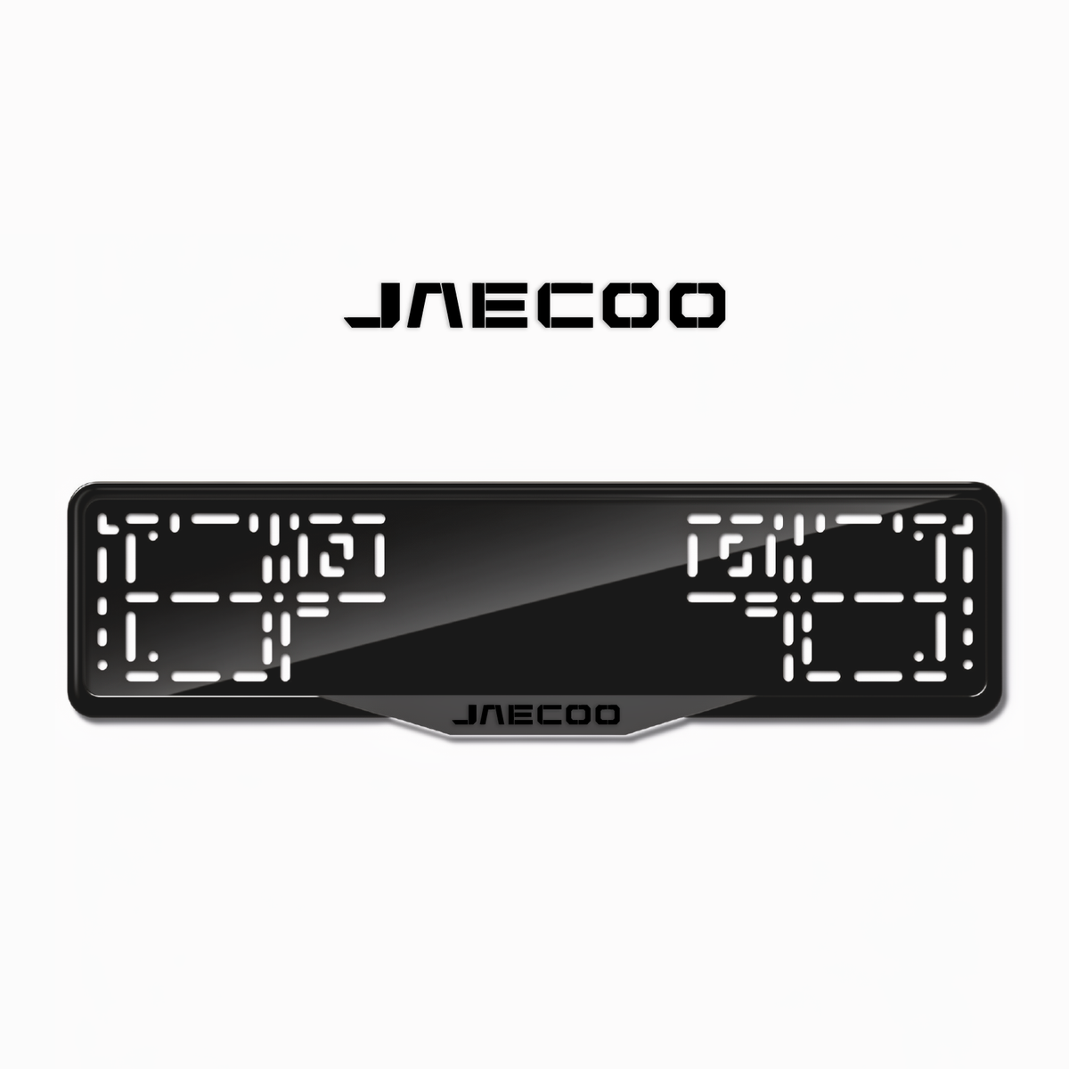 Cadres de plaque d'immatriculation Jaecoo - Noir - SATIN