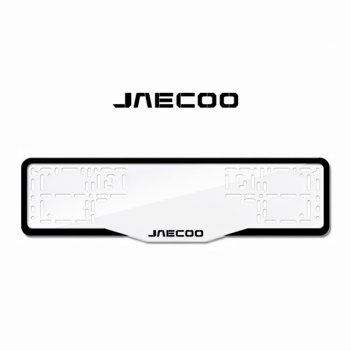 Cadres de plaque d'immatriculation Jaecoo - Noir - GLASS