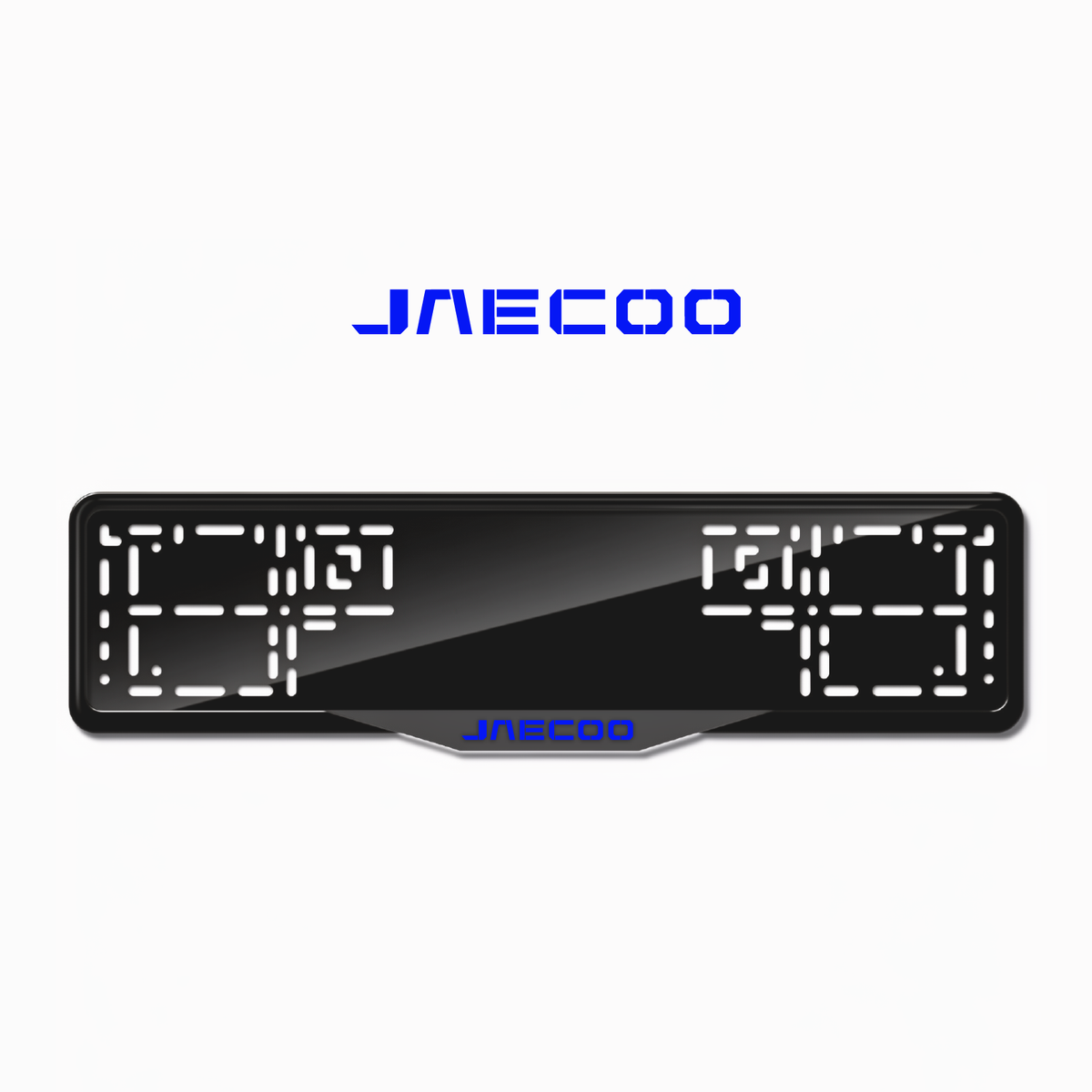 Cadres de plaque d'immatriculation Jaecoo - Bleu - SATIN
