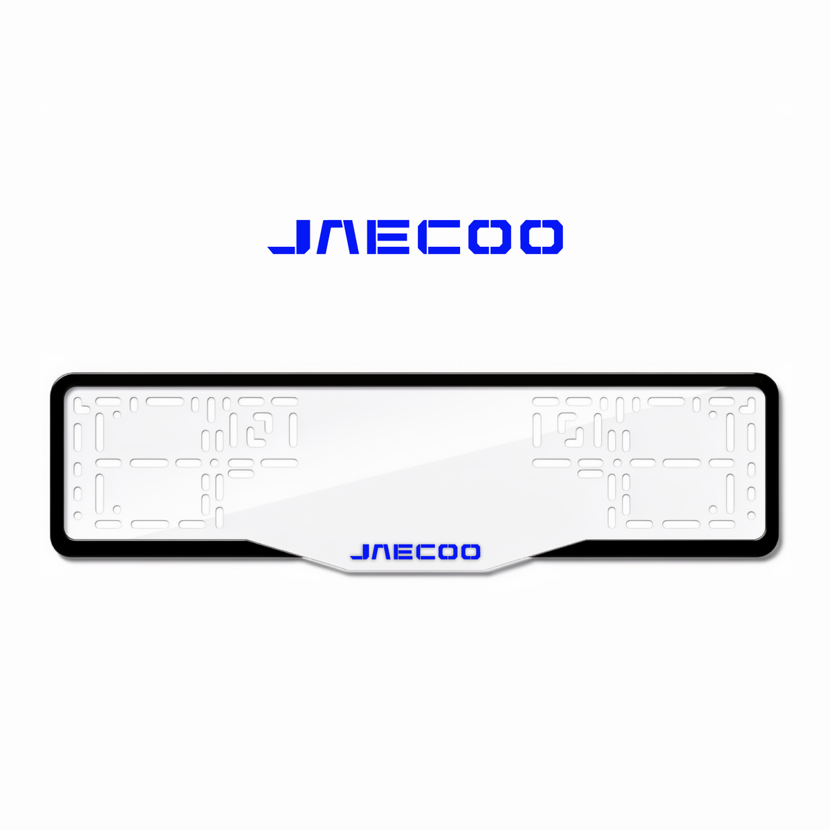 Cadres de plaque d'immatriculation Jaecoo - Bleu - GLASS