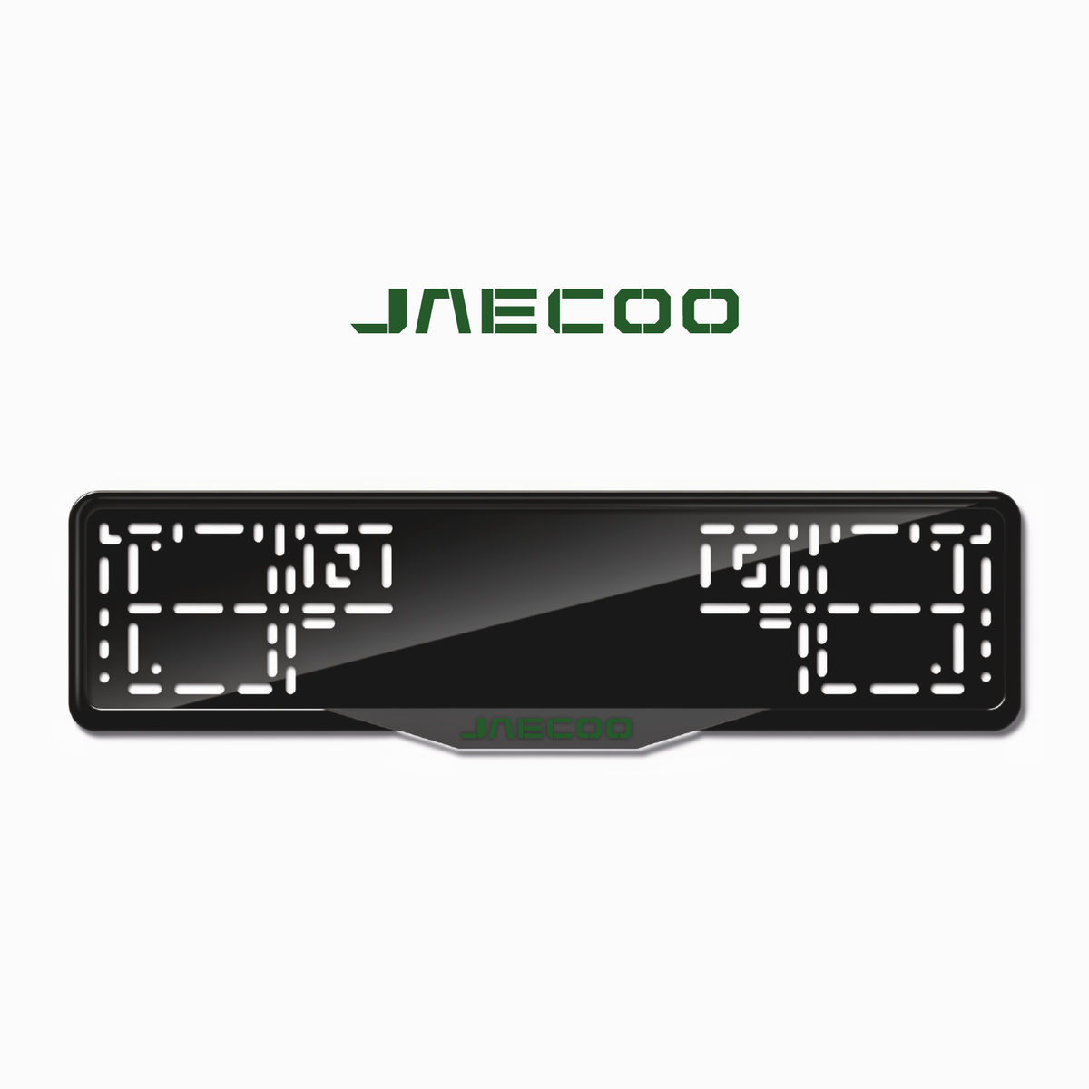Cadres de plaque d'immatriculation Jaecoo - Vert - SATIN