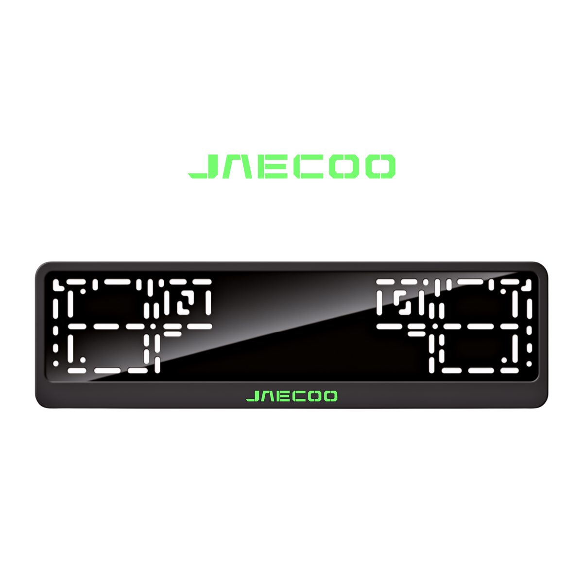 Cadres de plaque d'immatriculation Jaecoo - Vert néon - CLASSIC