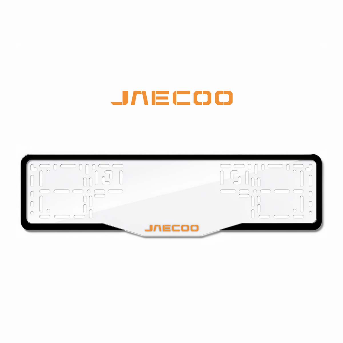 Cadres de plaque d'immatriculation Jaecoo - Orange Hermès - GLASS