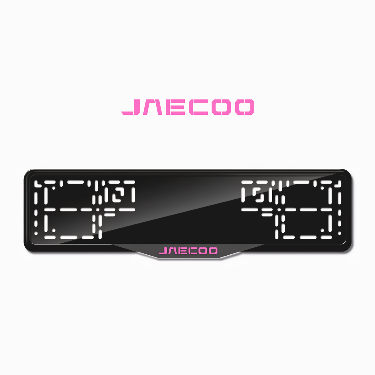 Cadres de plaque d'immatriculation Jaecoo - Rose - SATIN