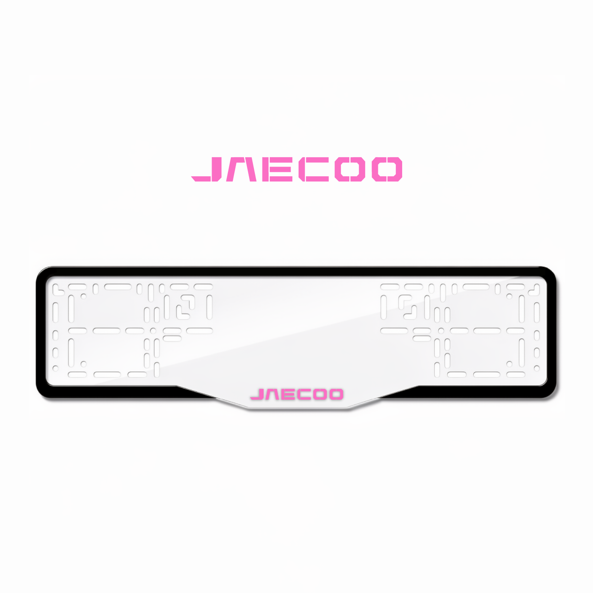 Cadres de plaque d'immatriculation Jaecoo - Rose - GLASS