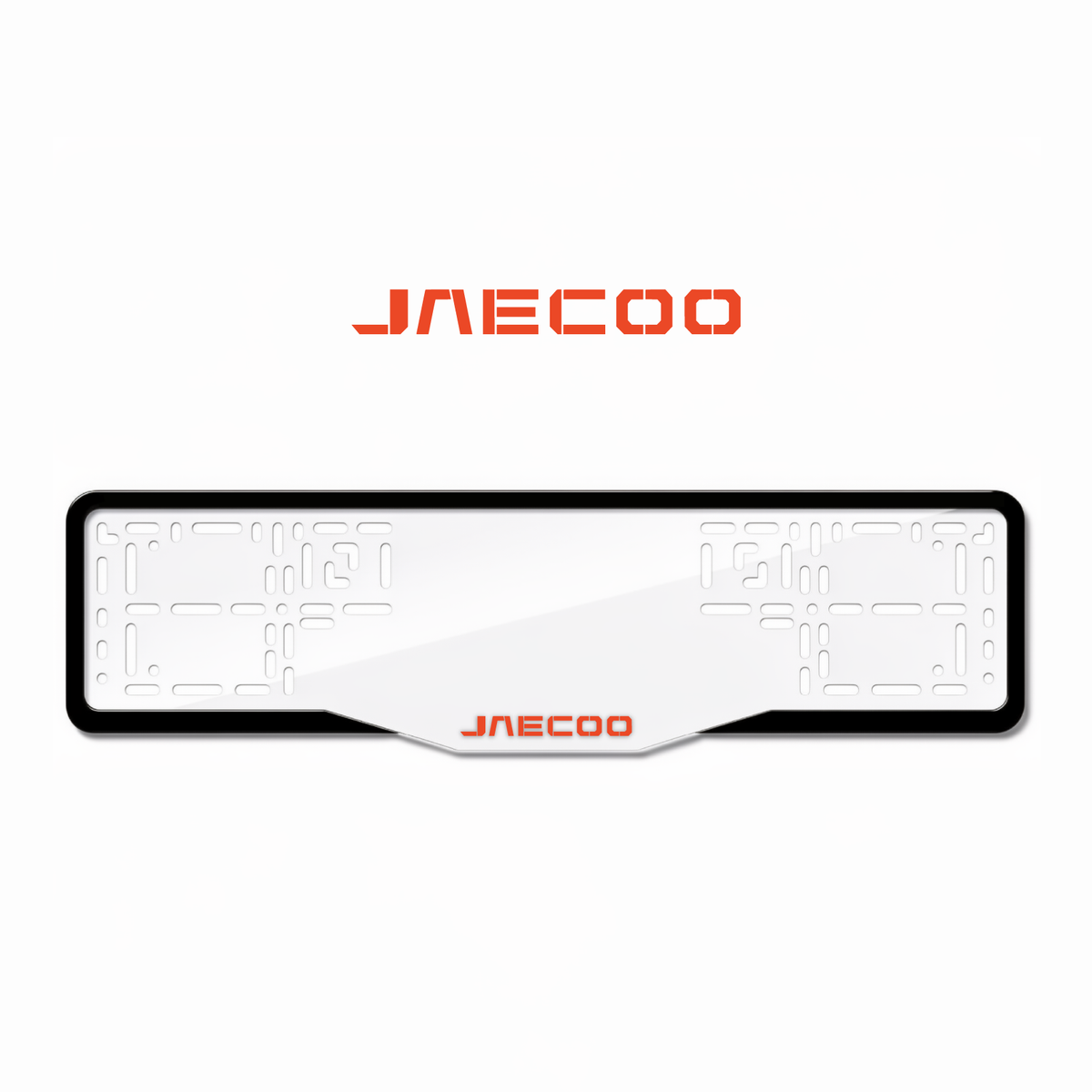 Cadres de plaque d'immatriculation Jaecoo - Rouge - GLASS
