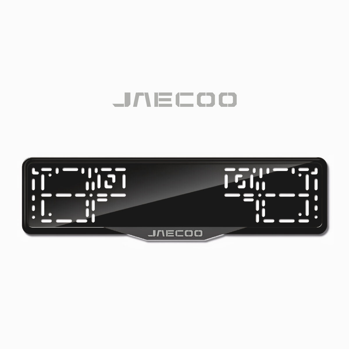 Cadres de plaque d'immatriculation Jaecoo - Gris - SATIN